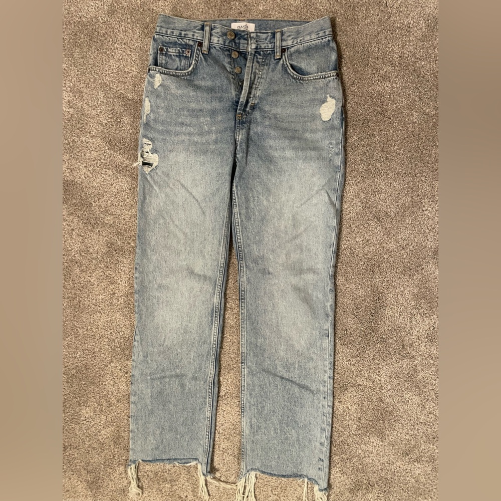 nuuds Women's Light Blue Boot Cut Jeans